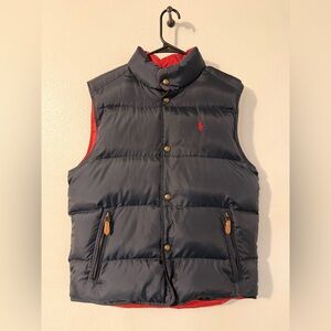 Polo Ralph Lauren Reversible Down Vest Red Navy | Men’s Medium